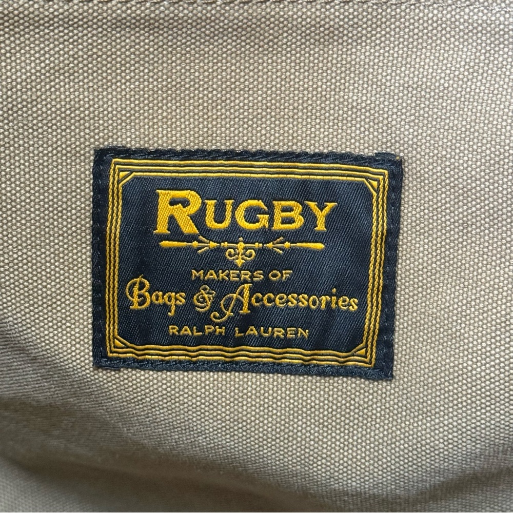 Ralph Lauren Rugby Tan Canvas Tote - Picture 3 of 7